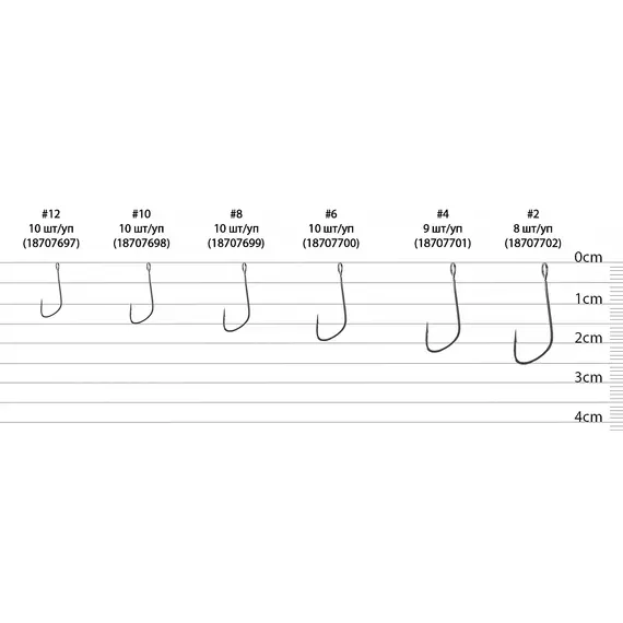 Гачок Select SF-2 Sport Finesse #8 (10 шт / уп), Номер гачка, №: 8, фото , изображение 3